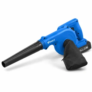 VTOOLS 21V cordless blue and black blower with long nozzle and dust collection bagtoolstationpakistan, toolstation.com